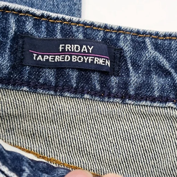 Vigoss Friday Women's High Rise Tapered Boyfriend Medium Wash Jeans Size 26 NWT - Picture 8 of 15